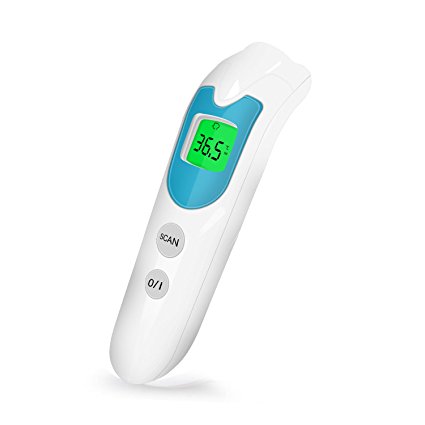 Forehead Thermometer,Sinvitron Digital Infrared non-contact Dual-Mode Thermometer,CE and FDA Approved,Suitable for Baby,Toddlers,Adults,object and Room Measurement