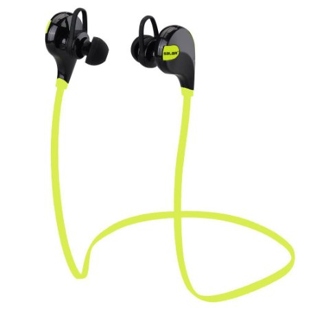 Sarlar &Trade; Bluetooth 4.1 Headset Wireless Stereo Sports Earphone Studio Music Handsfree Earpiece Headphone Sweatproof for Iphone Samsung Sports/running &Gym/hiking/jogger/exercise Sweatproof Bluetooth Earbuds Earpiece Headphones Headsets/microphone with Clear Sound,aptx,cvc6.0 Noise Cancellationet,hands-free Calling,and In-ear/ Ear-canal-fit Design for Iphone 6,6plus, 5s 5c 5 4s 4, Ipods,htc One,one Mini, One Mini 2,ipad Mini, Samsung Galaxy Note 3, Note 2, S5 S4, S3, S2,lg Optimus,lg G3,g2,moto X,most Android Smart Phones and Tablets and Other Bluetooth-enabled Tablets (Black/green)