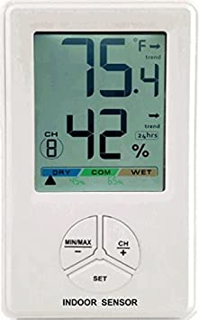 Ambient Weather FT012TH Wireless 8-Channel Indoor Thermo-Hygrometer Stations
