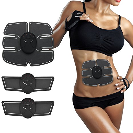 Mousand Abs Stimulator Ab Muscle Toner Ultimate Abdominal Toning Belt Wireless Workout Home Office Fitness Portable Electric Trainer Machine for Men Women Abdomen/Arm/Leg Training