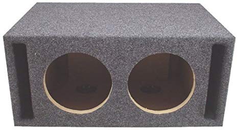 ASC Dual 8" Subwoofer Universal Slot Vented Port Sub Box Speaker Enclosure
