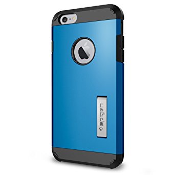 Spigen Tough Armor iPhone 6 Plus Case with Kickstand and Extreme Heavy Duty Protection and Air Cushion Technology for iPhone 6S Plus / iPhone 6 Plus - Electric Blue