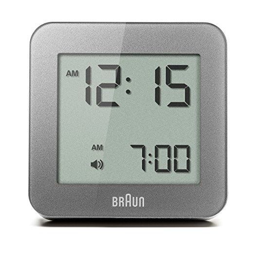 Braun BNC009GY Digital Quartz Alarm Clock