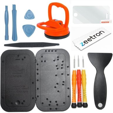 Zeetron Repair Tool Kit for iPhone 5  Premium Big Suction Cup For iPad iPhone iPod Repair  Screen Protector  Cloth