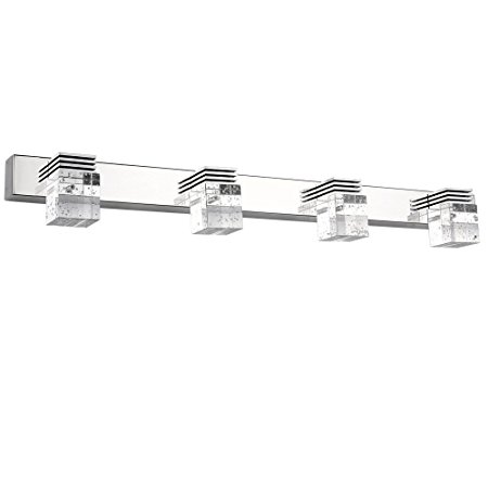 Letsun Modern 12w Cool White 650lm 4-light Led Bathroom Crystal Lights Wall LED Lamps Cabinet Mirror Lighting