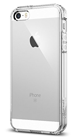 iPhone 5S Case, Spigen [Ultra Hybrid] [Crystal Clear] Air Cushioned Bumper Case with Scratch-Resistant Clear Back Panel for iPhone 5S / 5 - Crystal Clear (SGP10640)