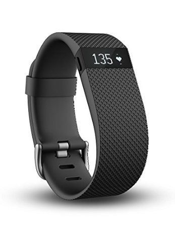 Fitbit Charge HR Wireless Activity Wristband Black Extra Large