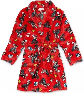 SUPER MARIO boys Nintendo Luxe Plush Robe
