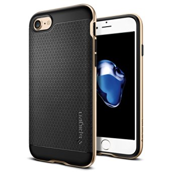 iPhone 7 Case, Spigen [Neo Hybrid] PREMIUM BUMPER [Champagne Gold] Bumper Style Premium Case Slim Fit Dual Layer Protective Cover for Apple iPhone 7 - (042CS20675)
