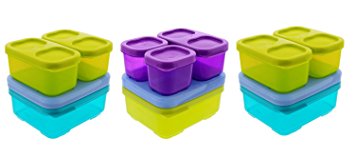 Rubbermaid Lunch Blox Sandwich Kits w/ Side and Snack Containers - 3 Kits