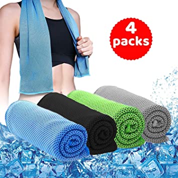 EXQ Home Neck Cooling Towel,Quick Dry Sports Cool Chilly Microfiber Instant Towel for Golf,Yoga, Running,Camping,Cycling,Workout & Outdoor Activities