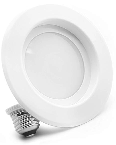 Bioluz LED 4” LED Retrofit Recessed Light 65W Equivalent (Using 10W) 700 Lumen, 90 CRI, Dimmable, UL-Listed CEC JA8 Title 24 Compliant (1-Pack, 3000K Soft White)