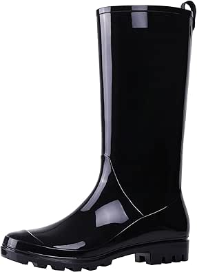 Asgard Women’s Tall Rain Boots Waterproof Knee High Rainboots Rubber Garden Wellies