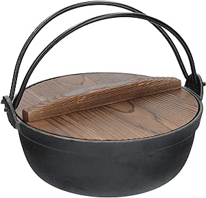 KitchenCraft World of Flavours Japanese Cooking Pot with Wooden Lid, 1.5 l