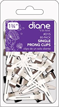 Diane 1.75" Single Prong Clips, 80-pack