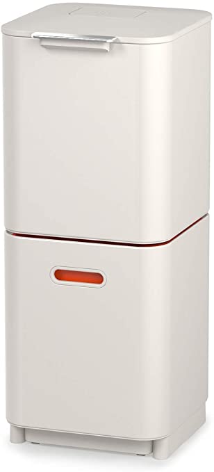 Joseph Totem Compact 40-Litre Waste Separation Unit - Stone, Compact: 40 Liter/10.6 Gallon (30064)