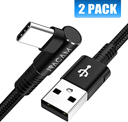Updated USB C Cables (2-Pack 6FT), 3A Type C Charging Cable, USB A to USB C Fast Data Sync Transfer, Premium Nylon Braided USB-C Cable for iPad, Samsung Galaxy, Nokia, Nexus and More