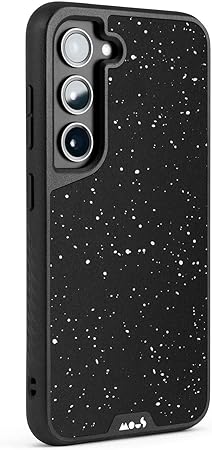 Mous for Samsung Galaxy S23 Case MagSafe Compatible - Limitless 5.0 - Speckled Black Fabric - Protective S23 Case - Shockproof Phone Cover