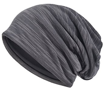 VECRY Men Slouch Hollow Beanie Thin Summer Cap skullcap