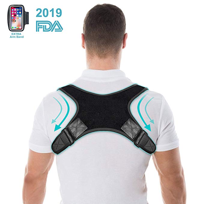 Posture Corrector for Women and Men by Jasain-Best Fully Adjustable Support Back Brace-Posture Support for Upper Back and Neck Pain Relief