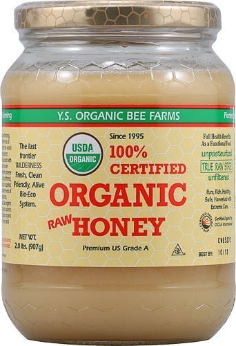 YS Organic Bee Farms CERTIFIED ORGANIC RAW HONEY 100 CERTIFIED ORGANIC HONEY Raw Unprocessed Unpasteurized - Kosher 32oz Pack of 3