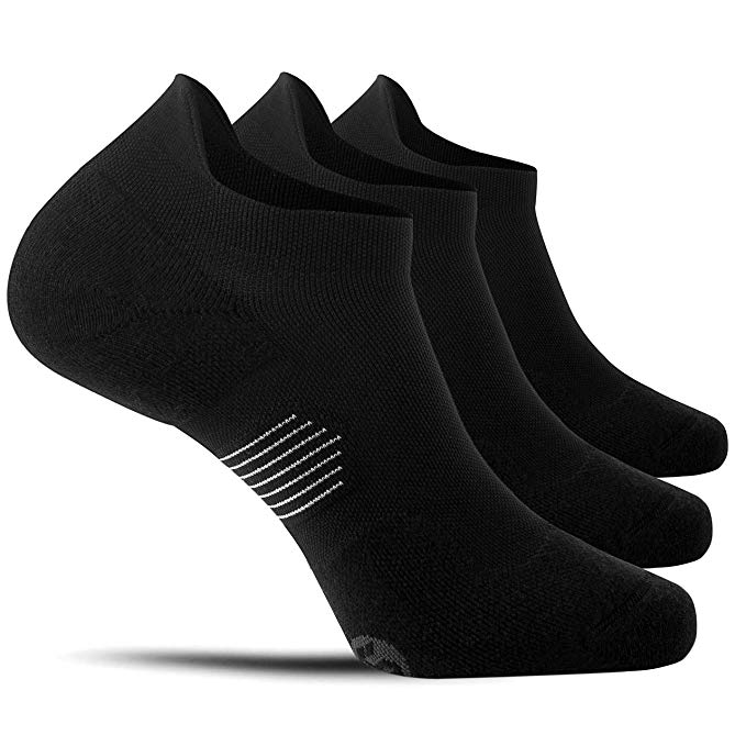 CelerSport 3 Pairs Running Socks for Men and Women Low Ankle Athletic Tab Socks