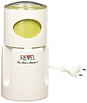 Revel CCM104 White Wet and Dry Coffee Spice Grinder, 220 Volts (Not for USA - European Cord)
