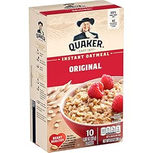 Quaker Instant Oatmeal, Original, 0.98oz Packets (10 Pack)