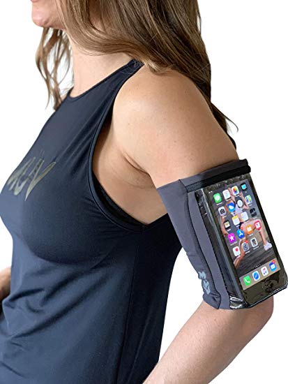 MÜV365 Phone Armband for iPhone X, XR, XS Max, 8 Plus, Samsung Galaxy, Edge, Pixel | Best Sports Running Workout Arm Band Phone Holder for Cell Phone for Women and Men