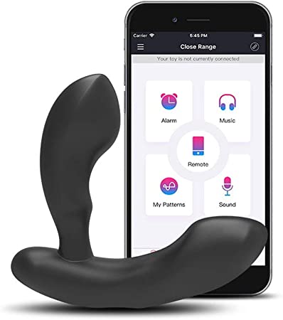 LOVENSE Edge Adjustable Male Prostate Vibrator, Powerful Dual Motors Provide Incredible Vibrations, Optimized Neck and Head Fit Most Men, Quiet, Strong, Waterproof, Long Distance Bluetooth Control