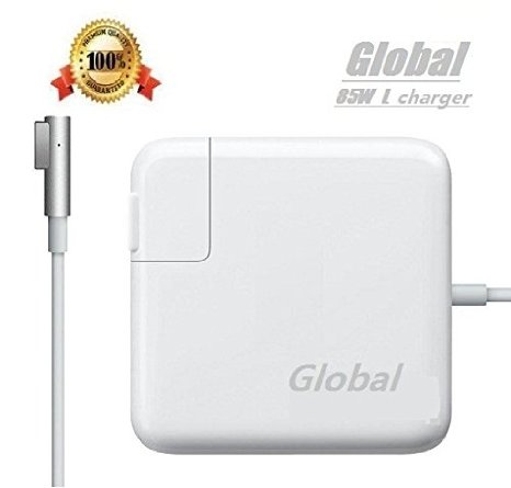 Global @ Macbook pro charger 85w Magsafe Power Adapter for Macbook Air Pro-13/15/17 in-retina display-L-Tip.Compatible with all Macbooks 2012 and Before.Charge faster than 60w Charger Adapter.