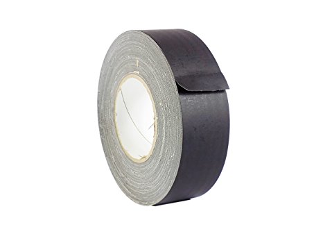 WOD CGT-80 Black Gaffer Tape Low Gloss Finish Film, Residue Free, Non Reflective Gaffer, Better than Duct Tape (Available in Multiple Sizes & Colors): 2.5 in. X 60 Yards (Pack of 1)