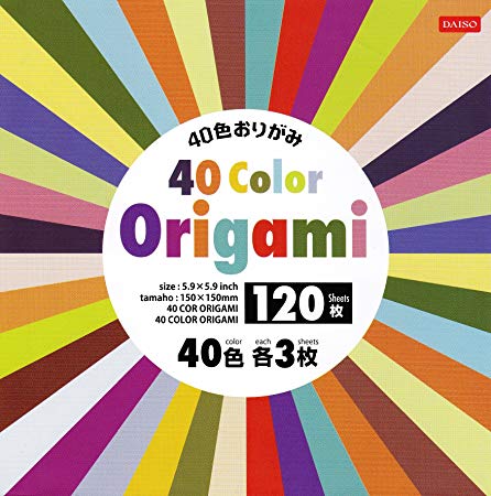 40 Color Origami - 120 Sheets ×3 (Total 360 Sheet. Value Set )