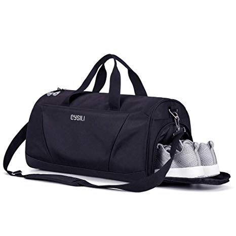 BonClare Gym Bag with Shoes Compartment and Wet Pocket,Sports Duffel Bag for Yoga/Swim,Travel Duffle Bag for Men and Women