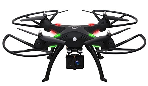 Holy Stone HS300 RC Drone Quadcopter with 1080P 120° Wide-angle HD Camera 6-Axis Gyro 2.4 GHz with Altitude Hold,One Key Return and Headless Mode Function RTF Includes Bonus Battery