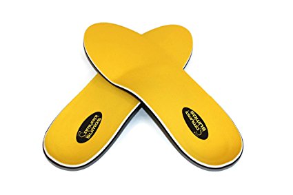 Padded Orthotics for Flat Feet by Samurai Insoles Sumos- Perfect for Work Boots, Roomy Sneakers, Utility Shoes (Mens 4 - 4 1/2 | Womens 6 - 6 1/2)