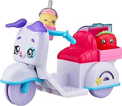 Kindi Kids Fun Delivery Scooter and 2 Shopkins