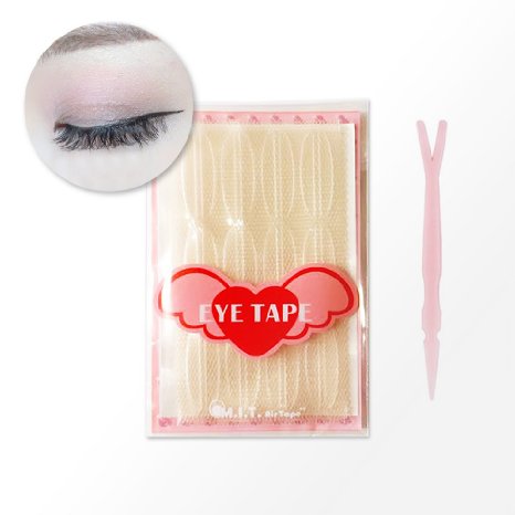 Ultra Invisible Fiber Lace Double Eyelid Tape with Free Tools Setamp Eyelid Glue 120pieces SmallAvailable in 4 Sizes