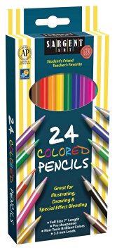Sargent Art 22-7224 24-Count Assorted Colored Pencils