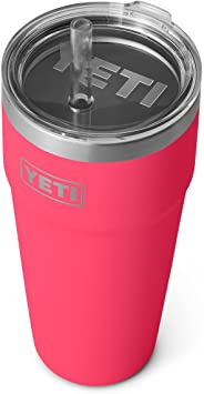 YETI Rambler 26 oz Straw Cup, Vacuum Insulated, Stainless Steel with Straw Lid