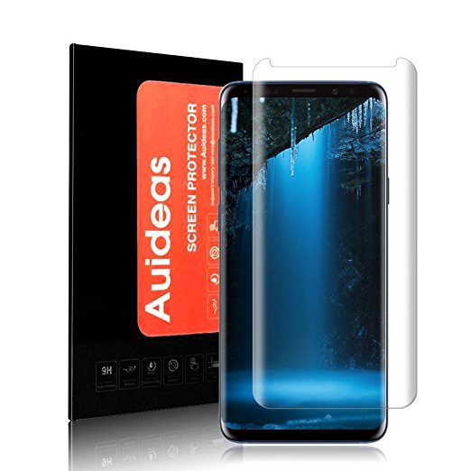 Galaxy S9 Plus Screen Protector, Auideas 3D 9H Curved Mobile Phone Glass Screen Protector For Samsung Galaxy S9 Plus [Clear]