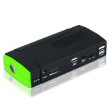 Geartist D28 Car Jump Starter 13600mAh Booster Emergency Power Source Emergency Auto Start Power and Ultra-bright LED Flash Light for SOS and High Capacity Power Bank for Cellphone Tablet Laptop - Black