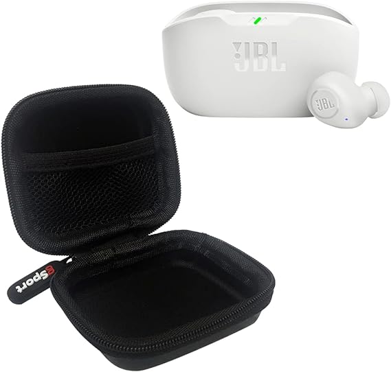 JBL Vibe Buds True Wireless Earbud Bundle with gSport Case (White)