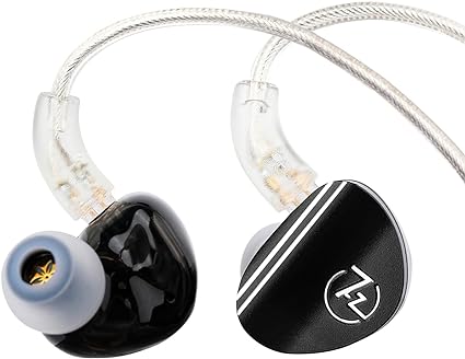 Linsoul 7HZ SONUS 1DD 1BA Dual Driver in Ear Monitor, HiFi in Ear Earphone IEM, with Detachable High-end Silver-Plated OCC Cable, Aluminum Back Cavity for Audiophile, Gaming Earbuds, Musician