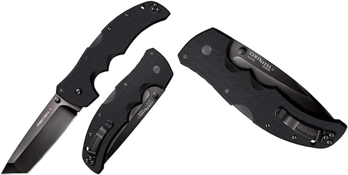 Cold Steel Recon 1 Series Tactical Folding Knife with Tri-Ad Lock and Pocket Clip - Made with Premium CPM-S35VN Steel