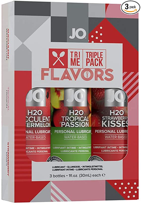 System JO Classics/Gelato/Flavors Tri Me Lubricants Triple Set-1 fl.oz Each (Flavors-Triple Set)