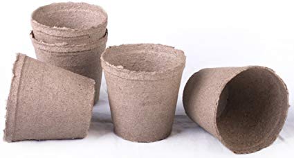 17 NEW Round Jiffy Peat Pots Size 4.5x4 ~ Pots Are 4.5 Inch Round At the Top and 4 Inch Deep.