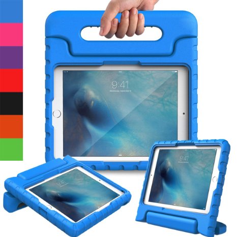 iPad Pro 9.7 Kids Case - AVAWO Light Weight Shock Proof Convertible Handle Stand Kids Friendly for Apple iPad Pro 9.7 inch Display Tablet (2016 Release Tablet), Blue