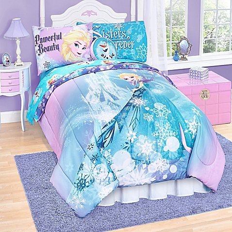 Disney Frozen Elsa 6 Piece Twin Reversible Comforter Set