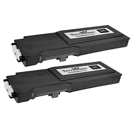 Speedy Inks - 2pk Compatible Dell C2660dn C2660 C2665dnf Extra High Yield Black 593-BBBU, RD80W Toner Cartridge for use in Dell C2660dn and C2665dnf